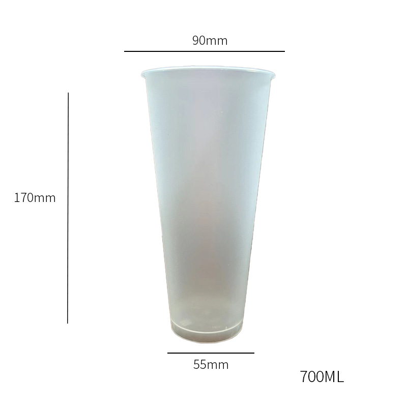 700ml tryckt PP-kopp